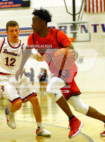 Thumbnail 2 in Crossroads vs. Brentwood School photogallery.