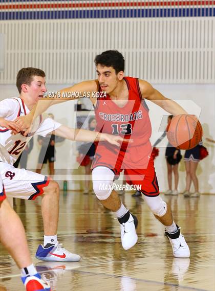 Thumbnail 3 in Crossroads vs. Brentwood School photogallery.