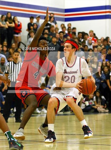 Thumbnail 1 in Crossroads vs. Brentwood School photogallery.
