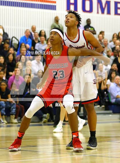 Thumbnail 2 in Crossroads vs. Brentwood School photogallery.