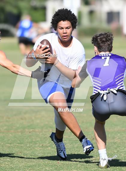 Thumbnail 2 in Notre Dame Prep vs. Sunrise Mountain (Gotta Believe - 7 V 7) photogallery.