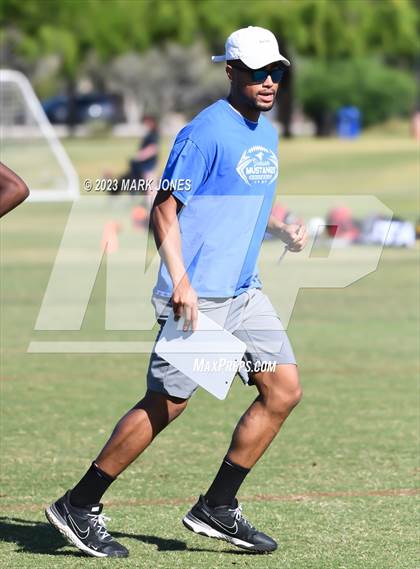 Thumbnail 3 in Notre Dame Prep vs. Sunrise Mountain (Gotta Believe - 7 V 7) photogallery.