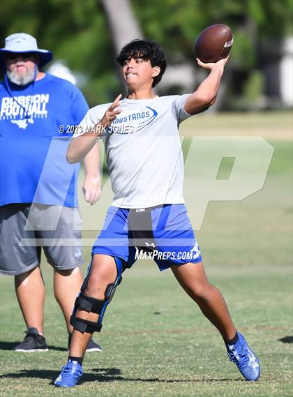 Thumbnail 2 in Notre Dame Prep vs. Sunrise Mountain (Gotta Believe - 7 V 7) photogallery.