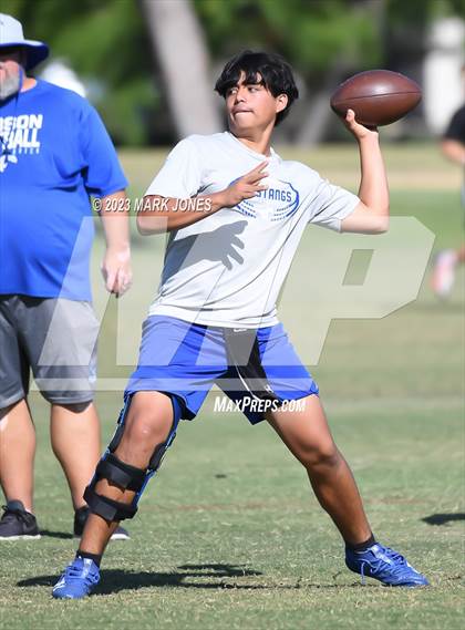 Thumbnail 1 in Notre Dame Prep vs. Sunrise Mountain (Gotta Believe - 7 V 7) photogallery.