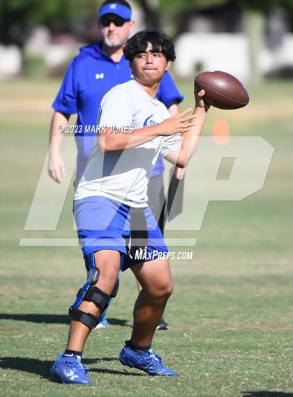 Thumbnail 2 in Notre Dame Prep vs. Sunrise Mountain (Gotta Believe - 7 V 7) photogallery.