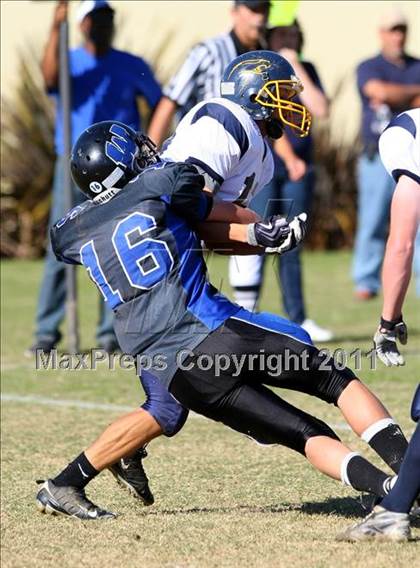 Thumbnail 3 in Southlands Christian @ Windward (CIF SS D1 8-Man Playoffs) photogallery.