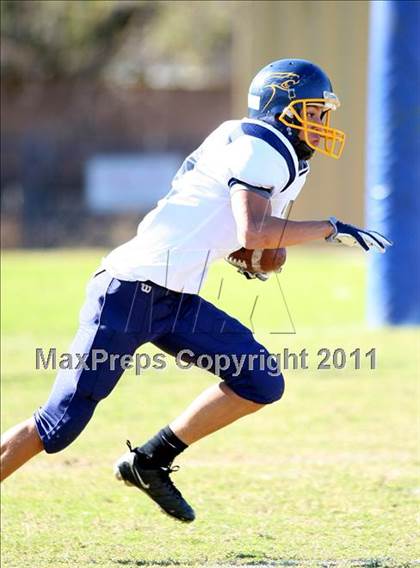 Thumbnail 2 in Southlands Christian @ Windward (CIF SS D1 8-Man Playoffs) photogallery.