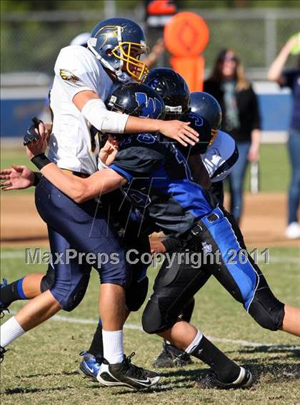 Thumbnail 2 in Southlands Christian @ Windward (CIF SS D1 8-Man Playoffs) photogallery.