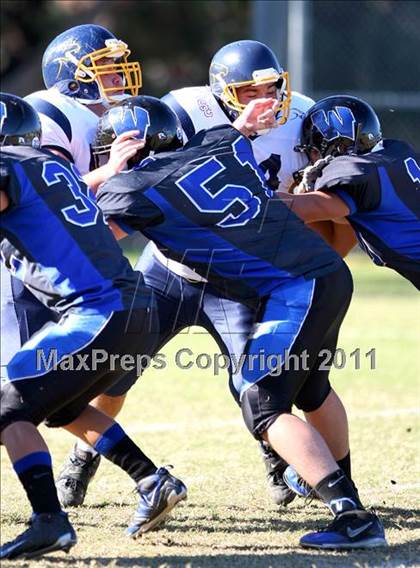 Thumbnail 2 in Southlands Christian @ Windward (CIF SS D1 8-Man Playoffs) photogallery.