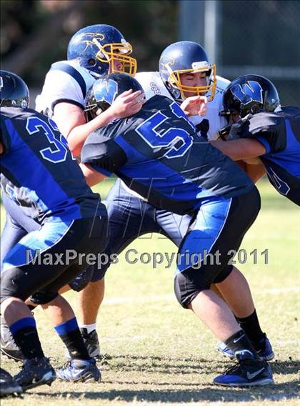 Thumbnail 3 in Southlands Christian @ Windward (CIF SS D1 8-Man Playoffs) photogallery.