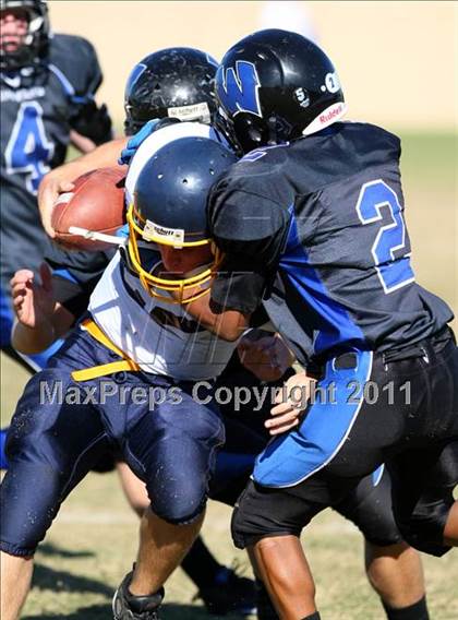 Thumbnail 2 in Southlands Christian @ Windward (CIF SS D1 8-Man Playoffs) photogallery.