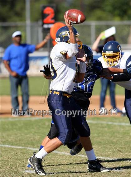 Thumbnail 3 in Southlands Christian @ Windward (CIF SS D1 8-Man Playoffs) photogallery.