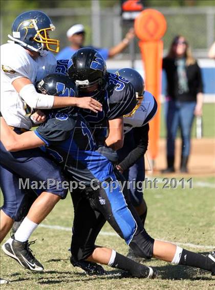 Thumbnail 3 in Southlands Christian @ Windward (CIF SS D1 8-Man Playoffs) photogallery.