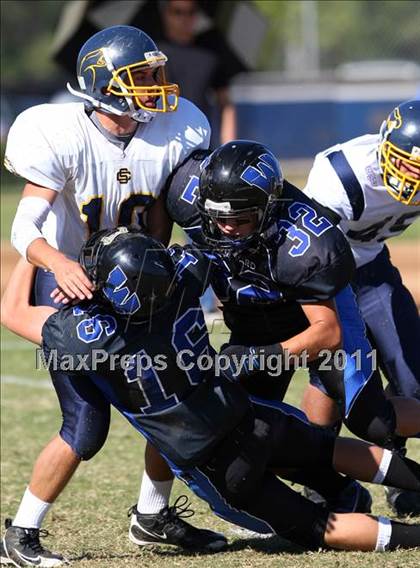 Thumbnail 2 in Southlands Christian @ Windward (CIF SS D1 8-Man Playoffs) photogallery.