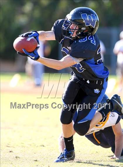 Thumbnail 2 in Southlands Christian @ Windward (CIF SS D1 8-Man Playoffs) photogallery.