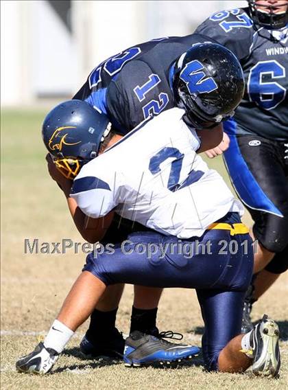 Thumbnail 2 in Southlands Christian @ Windward (CIF SS D1 8-Man Playoffs) photogallery.