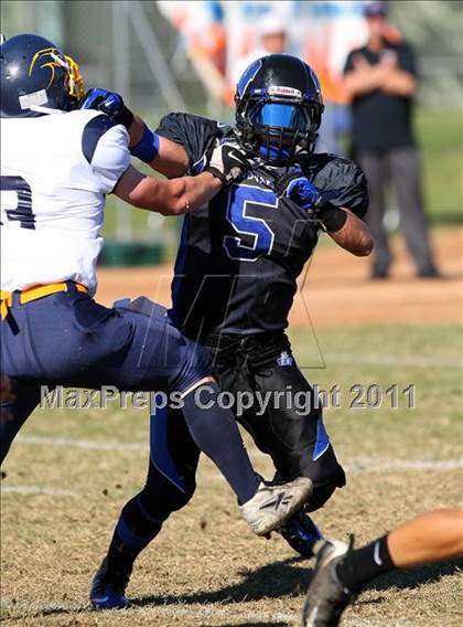 Thumbnail 3 in Southlands Christian @ Windward (CIF SS D1 8-Man Playoffs) photogallery.