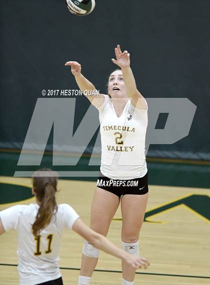Thumbnail 3 in Temecula Valley vs Long Beach Poly (Dave Mohs Tournament) photogallery.