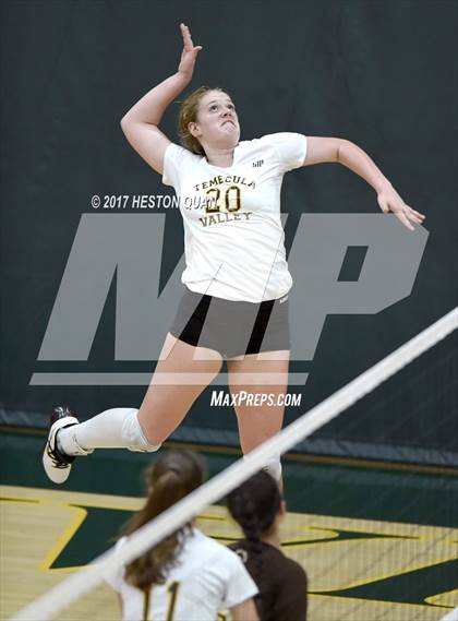 Thumbnail 2 in Temecula Valley vs Long Beach Poly (Dave Mohs Tournament) photogallery.
