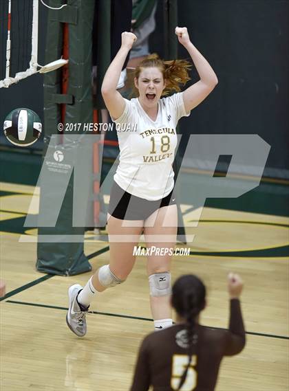 Thumbnail 1 in Temecula Valley vs Long Beach Poly (Dave Mohs Tournament) photogallery.
