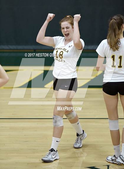 Thumbnail 3 in Temecula Valley vs Long Beach Poly (Dave Mohs Tournament) photogallery.