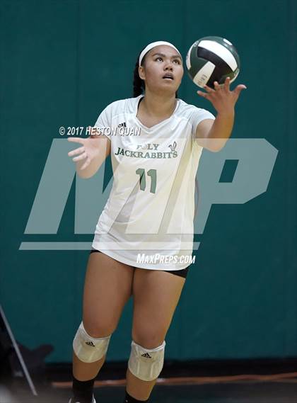 Thumbnail 3 in Temecula Valley vs Long Beach Poly (Dave Mohs Tournament) photogallery.
