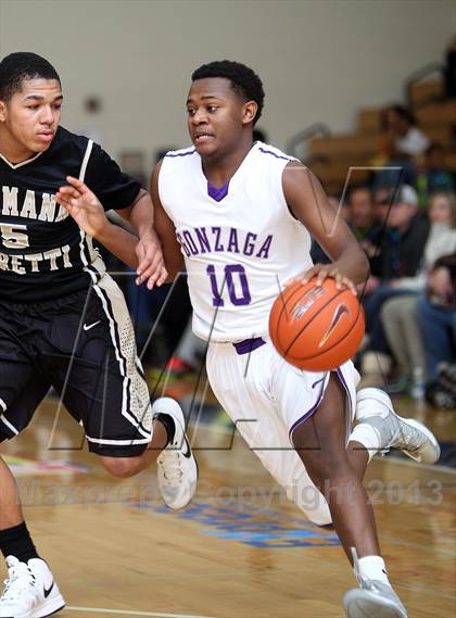 Thumbnail 1 in Neumann Goretti vs. Gonzaga (Les Schwab Invitational) photogallery.