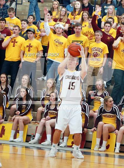 Thumbnail 2 in Johnsonburg vs. Elk County Catholic (District IX Class A Final) photogallery.