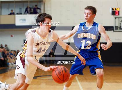 Thumbnail 3 in Johnsonburg vs. Elk County Catholic (District IX Class A Final) photogallery.