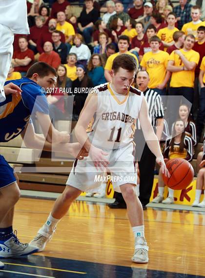 Thumbnail 2 in Johnsonburg vs. Elk County Catholic (District IX Class A Final) photogallery.