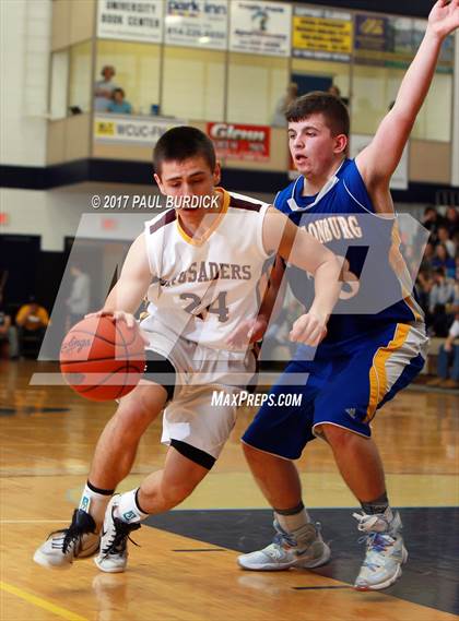 Thumbnail 3 in Johnsonburg vs. Elk County Catholic (District IX Class A Final) photogallery.