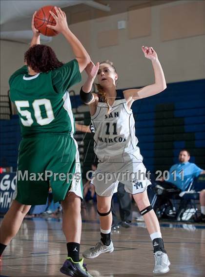 Thumbnail 3 in San Marcos vs Patrick Henry (So Cal Holiday Prep Classic) photogallery.