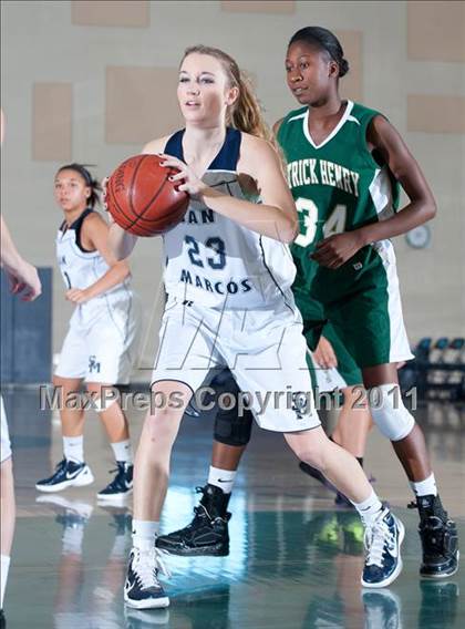 Thumbnail 2 in San Marcos vs Patrick Henry (So Cal Holiday Prep Classic) photogallery.