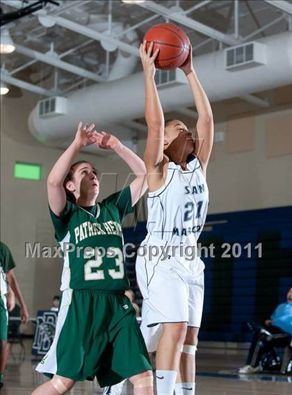 Thumbnail 1 in San Marcos vs Patrick Henry (So Cal Holiday Prep Classic) photogallery.