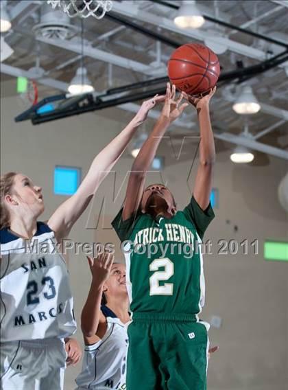 Thumbnail 2 in San Marcos vs Patrick Henry (So Cal Holiday Prep Classic) photogallery.