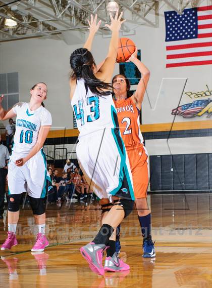 Thumbnail 2 in Pasadena Memorial vs. Madison (McDonald's Texas Invitational) photogallery.