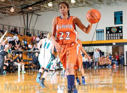 Thumbnail 3 in Pasadena Memorial vs. Madison (McDonald's Texas Invitational) photogallery.