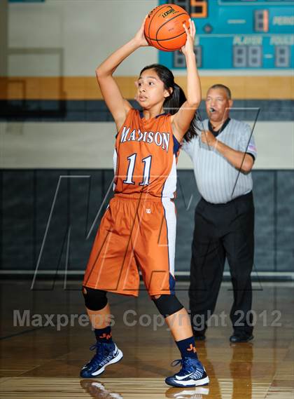 Thumbnail 3 in Pasadena Memorial vs. Madison (McDonald's Texas Invitational) photogallery.
