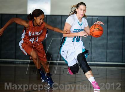 Thumbnail 3 in Pasadena Memorial vs. Madison (McDonald's Texas Invitational) photogallery.