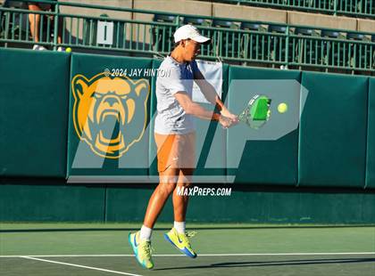 Thumbnail 2 in Round Rock Westwood vs Seven Lakes (UIL 6A Tennis Final) photogallery.