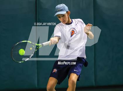 Thumbnail 3 in Round Rock Westwood vs Seven Lakes (UIL 6A Tennis Final) photogallery.