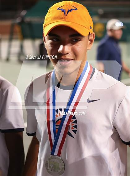 Thumbnail 2 in Round Rock Westwood vs Seven Lakes (UIL 6A Tennis Final) photogallery.
