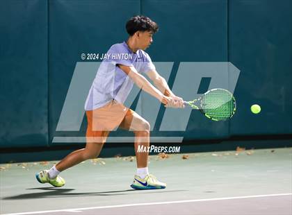 Thumbnail 2 in Round Rock Westwood vs Seven Lakes (UIL 6A Tennis Final) photogallery.