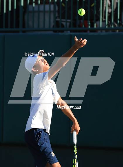 Thumbnail 3 in Round Rock Westwood vs Seven Lakes (UIL 6A Tennis Final) photogallery.