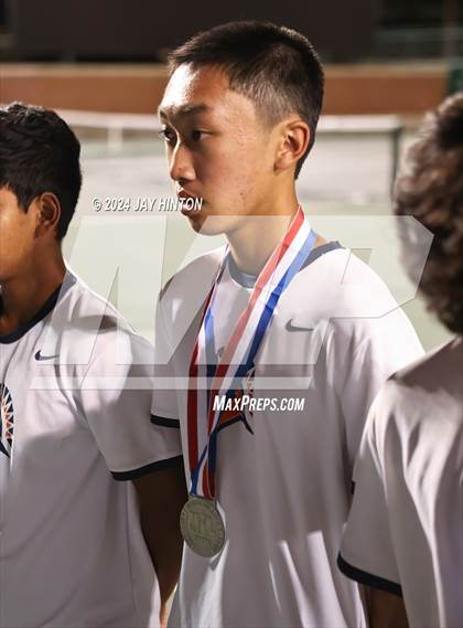Thumbnail 2 in Round Rock Westwood vs Seven Lakes (UIL 6A Tennis Final) photogallery.