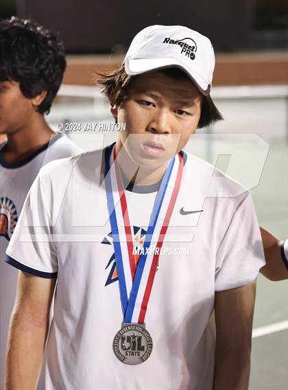 Thumbnail 2 in Round Rock Westwood vs Seven Lakes (UIL 6A Tennis Final) photogallery.