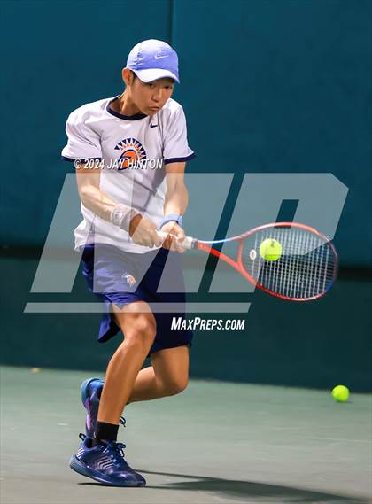 Thumbnail 1 in Round Rock Westwood vs Seven Lakes (UIL 6A Tennis Final) photogallery.