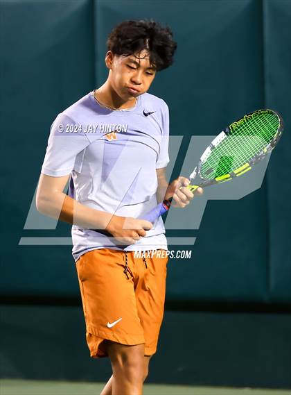 Thumbnail 3 in Round Rock Westwood vs Seven Lakes (UIL 6A Tennis Final) photogallery.