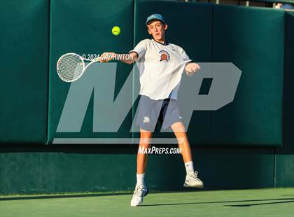 Thumbnail 3 in Round Rock Westwood vs Seven Lakes (UIL 6A Tennis Final) photogallery.