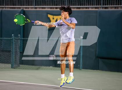 Thumbnail 2 in Round Rock Westwood vs Seven Lakes (UIL 6A Tennis Final) photogallery.
